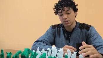 Un joven correntino creó un ajedrez temático inspirado en los Esteros del Iberá,